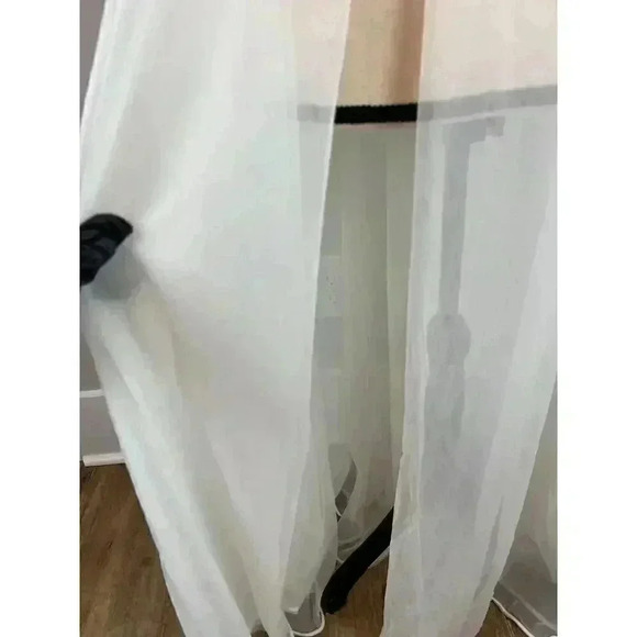 Vintage Vassarette Sheer Lace Coquette Long White Nightgown Robe Cottagecore M - Picture 6 of 14